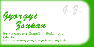 gyorgyi zsupan business card